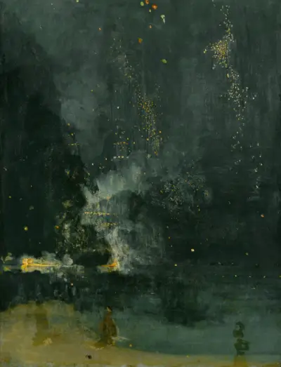 Whistler Nocturne, a low-key painting with a deliberately narrow value range